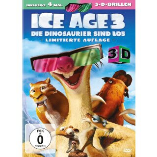 Ice Age 3 - Die Dino... - 3D/2D (+4 3D-Brillen)