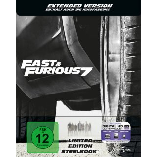 Fast &amp; Furious 7 - Extended Version - Steelbook [LE] (inkl. Digital Ultraviolet)