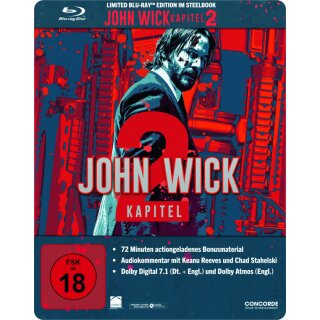 John Wick: Kapitel 2 (Blu-ray im limitierten Steelbook)