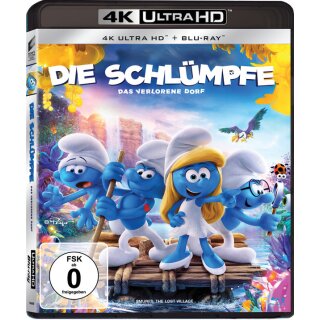 Die Schl&uuml;mpfe - Das verlorene Dorf (4K Ultra HD) (+ Blu-ray 2D)